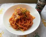 豆苗入り、ナポリタン作り方4写真