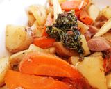 マコモ&無農薬根菜のバジルソース炒め☆作り方2写真
