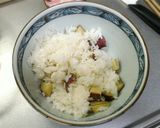 リメイク炒飯♪さつま芋ご飯でバターライス作り方1写真