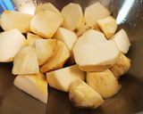 ほっこり冬の味☆無農薬里芋の柚子味噌がけ作り方1写真