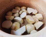 ほっこり冬の味☆無農薬里芋の柚子味噌がけ作り方3写真