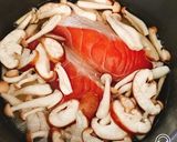 秋鮭の炊き込みご飯作り方1写真