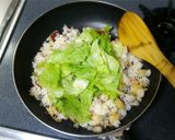 リメイク炒飯♪さつま芋ご飯でバターライス作り方5写真