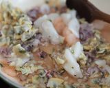 包丁いらず♪シーフ—ドと雑穀の醤油炒め作り方1写真
