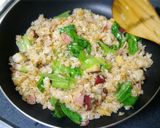 リメイク炒飯♪さつま芋ご飯でバターライス作り方6写真