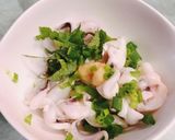 簡単！茹でて薬味☆ イカ ゲソポン酢作り方4写真