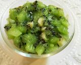 牛乳プリン 蜂蜜キウイソースかけ作り方2写真
