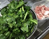 ほうれん草と豚ももの中華風炒め作り方1写真