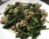 ほうれん草と豚ももの中華風炒め作り方4写真