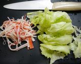 簡単！レタスのかに玉中華作り方1写真