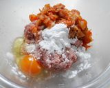 コクうま！キムチーズハンバーグ作り方3写真
