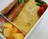 お弁当用！四角いオムライス！！作り方4写真