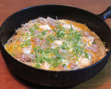 簡単！豚ひき肉と豆腐ともやしの卵とじ作り方4写真