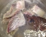鯛とごぼうのあら煮作り方1写真