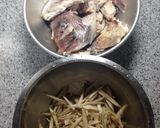 鯛とごぼうのあら煮作り方2写真