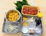 フリッジと秋鮭とほうれん草のクリーム和え作り方1写真