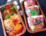 ハロウィンおにぎり 簡単弁当作り方2写真