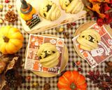 ハロウィンに★ミイラ男のかぼちゃあんパン作り方20写真