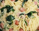 簡単☆市販のポタージュでクリームパスタ作り方4写真