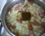 ポテトとウインナーのカレースープ作り方4写真