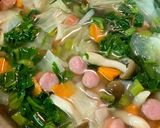 つるむらさき入り野菜スープ作り方3写真