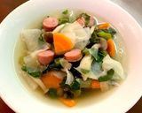 つるむらさき入り野菜スープ作り方4写真