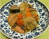 切り昆布使ってみました！！鮭と大根の煮物作り方4写真