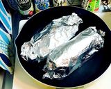 秋鮭のホイル焼き(バター醤油とポン酢味)作り方2写真