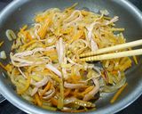 簡単！旨い☆薩摩芋とハムの花椒ソース炒め作り方4写真