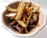 【絶品】一品！牛肉ごぼう作り方5写真