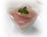 梨とマロウブルーの薬膳杏仁豆腐作り方11写真