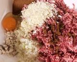 焼栗のせフライパンで簡単ミートローフ作り方2写真