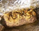 焼栗のせフライパンで簡単ミートローフ作り方7写真