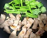 ササッと美味し♡豚肉と卵と空芯菜炒め作り方3写真