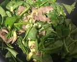 ササッと美味し♡豚肉と卵と空芯菜炒め作り方5写真