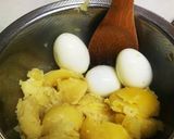 たまごのポテトサラダしかもカレー味作り方3写真