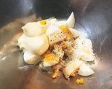 たっぷり野菜とエビ、卵のシーザー風サラダ作り方8写真