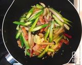 アスパラとベーコンとしめじの和風パスタ作り方8写真