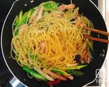 アスパラとベーコンとしめじの和風パスタ作り方9写真