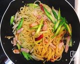 アスパラとベーコンとしめじの和風パスタ作り方11写真