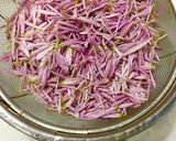 食用菊と生わさびの おひたし☆菊の茹で方作り方3写真