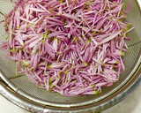 食用菊と生わさびの おひたし☆菊の茹で方作り方3写真