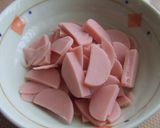 魚肉ソーセージの玉子あんかけ作り方2写真