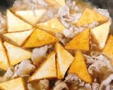 厚揚げと豚バラの和風餡かけ・ポン酢風味作り方5写真