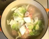 体がポカポカ温まる、白菜と肉団子スープ♪作り方8写真