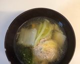 体がポカポカ温まる、白菜と肉団子スープ♪作り方9写真