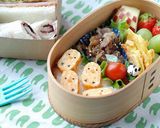 お弁当に可愛い♡チェック柄のリンゴ作り方6写真