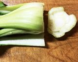 青梗菜のとろみ炒め作り方1写真