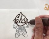 ビルド&ジードケーキ【キャラケーキ】作り方1写真