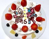 ビルド&ジードケーキ【キャラケーキ】作り方4写真